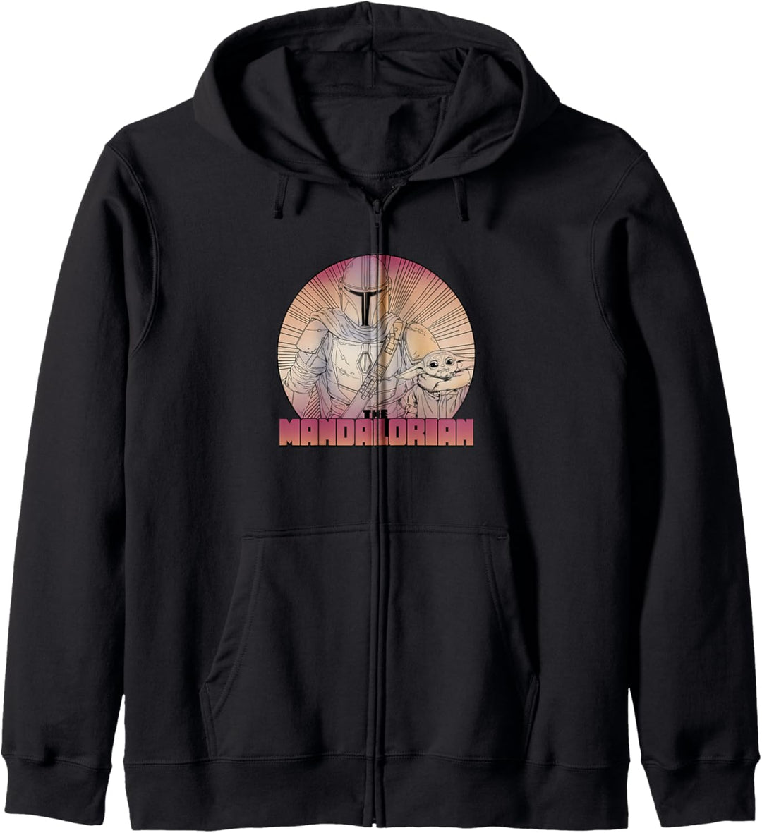 Star Wars The Mandalorian The Child Gradient Line Art Kapuzenjacke