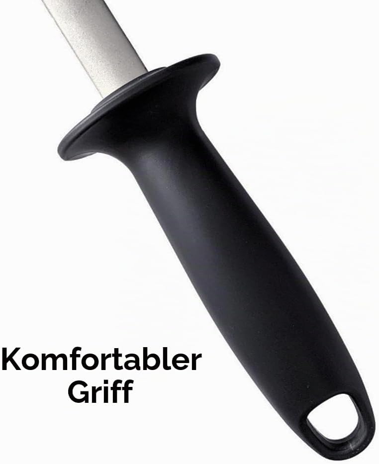 8 Zoll Hufmesserschärfer mit ABS-Griff, diamantbeschichteter Pferderaspelschneider für Ranches, Küch
