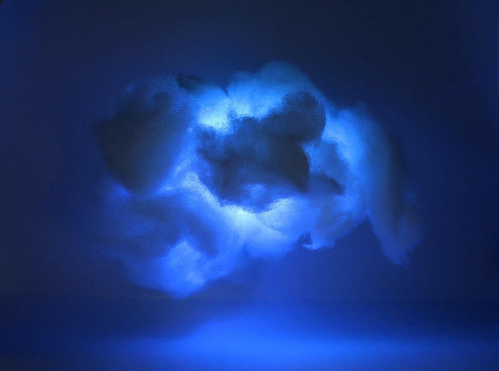 Luminea RGB-Cloud-Lampen: 2er-Set farbwechselnde DIY-Wolken-Leuchten, 2eRGB-LEDs & Fernbedienung (Wo