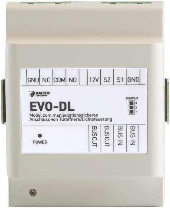 Nonic Balter EVO DL-Modul für elektrischer Türöffner, 12V Manipulationssicheres Türöffner-, Anschlus