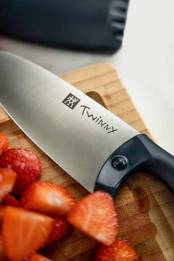 ZWILLING Twinny Kinderkochmesser, 10 cm, mit Fingerschutz, Edelstahl, Abgerundete Klingenform, Kindg