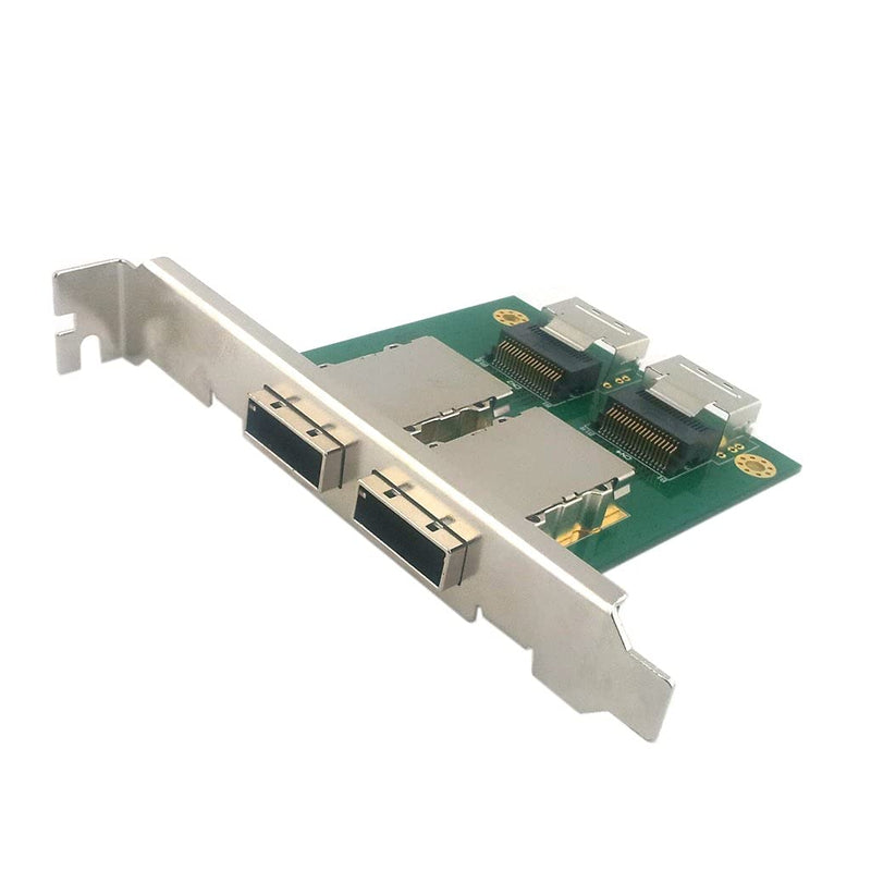 jser Dual Anschlüsse Mini-SAS SFF-8088 zu SAS 36-pin SFF-8087 PCBA weiblich Adapter mit PCI-Halterun