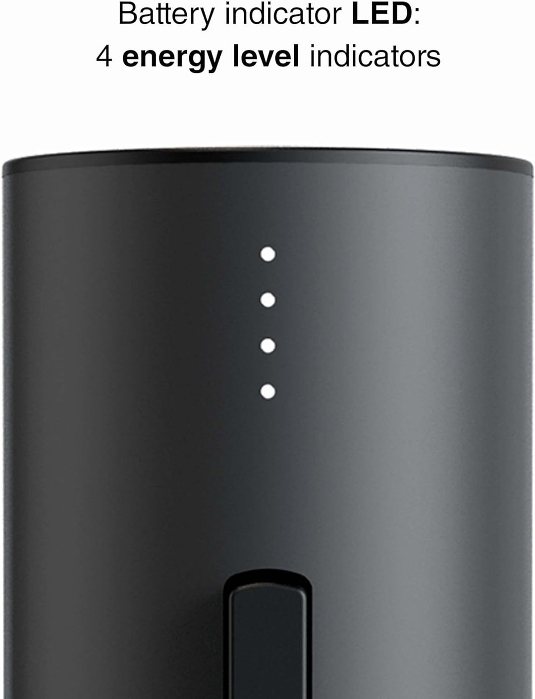 Lacor - 63056 - elektrischer Korkenzieher Black Luxe aus Edelstahl, automatischer Weinöffner, elegan