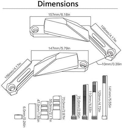 Motorräder Sturzschutz Sturzpads Crashpads Frame Sliders für MT09 2013-2020 MT-09 Tracer 2014-2020 T