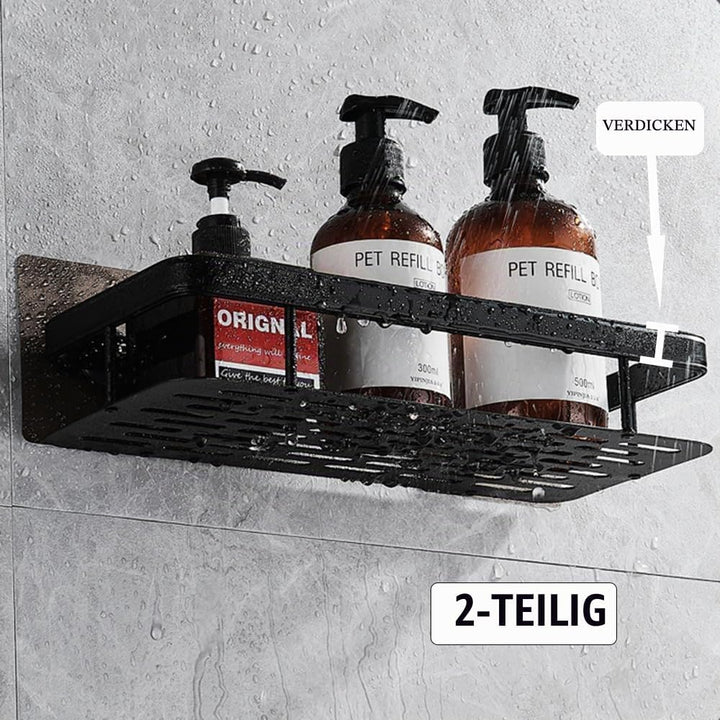 Duschablage Ohne Bohren,Duschregal Aluminium Duschkorb Selbstklebend für,Moderner Badezimmerregal,Ma