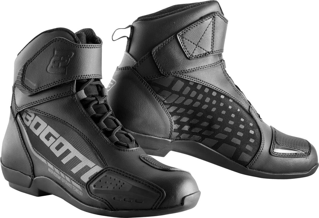 Bogotto GPX WR 2.0 wasserdichte Motorrad Schuhe, schwarz, 42 42 EU Schwarz, 42 EU Schwarz