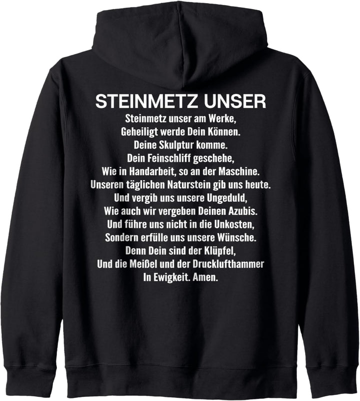 Steinmetz Unser Gebet Steinmetz Kapuzenjacke