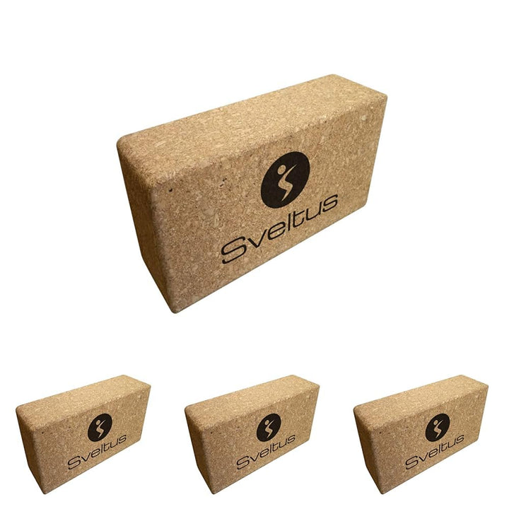 Sveltus Yoga Brick aus Kork, Unisex, für Erwachsene, korkfarben korkfarben Einheitsgrösse (Packung m