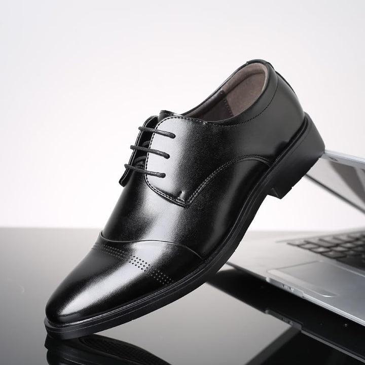 Anzugschuhe Herren Oxford Derby Schuhe Brogues Lederschuhe Hochzeitsschuhe Schnürhalbschuhe Klassisc