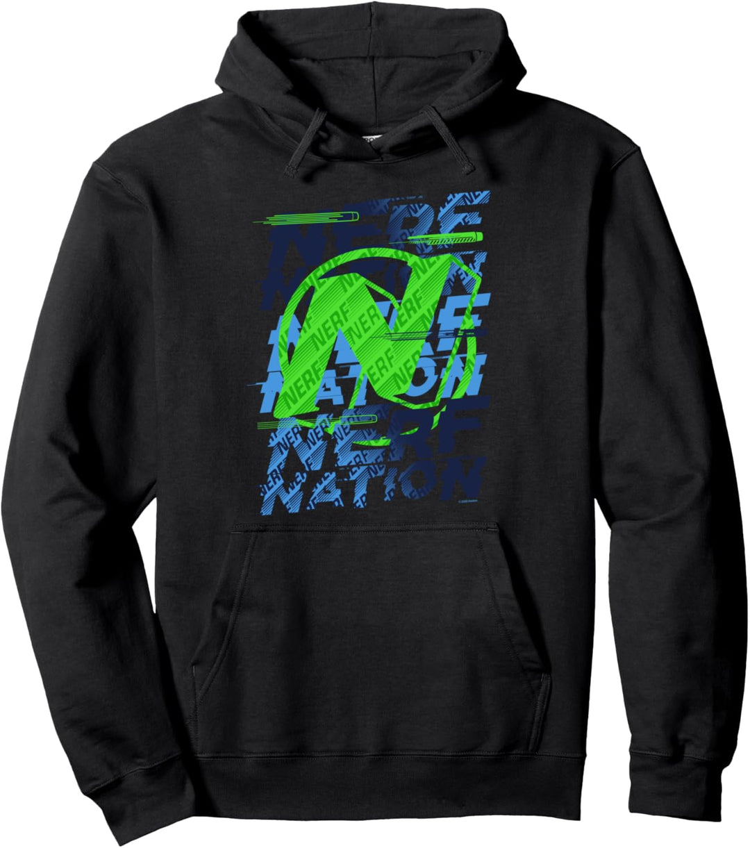 Nerf Nation Logo Stack Pullover Hoodie