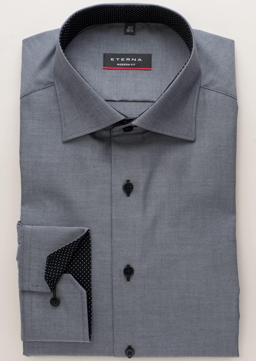 ETERNA Herren Pinpoint Oxford Hemd MODERN FIT 38 Kragen / 67 Ärmel Blau, 38 Kragen / 67 Ärmel Blau