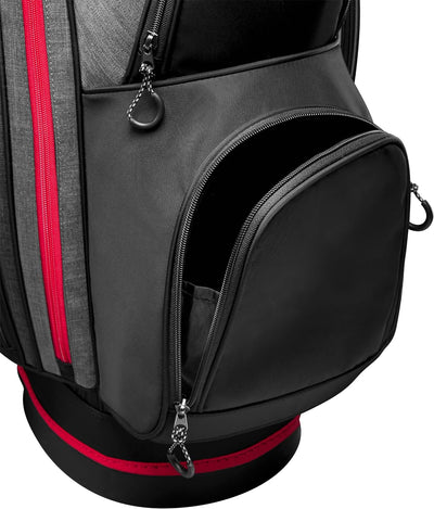 Wilson Unisex-Adult I-Lock 3 Golf Cart Bag 34" Black/Red, 34" Black/Red