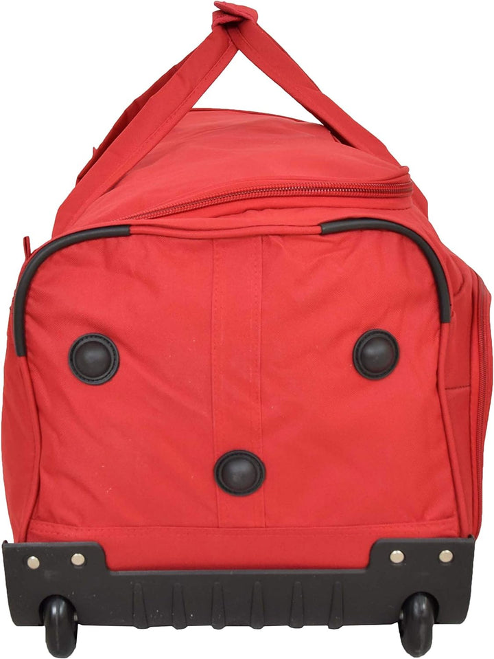 Gross Reiseduffle 28" Wheeled Reisetasche Weiches Leichtgewicht Gepäck Trolley Bag - Marco (Rot), Ro
