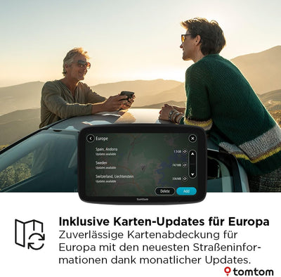 TomTom Pkw-Navi GO Classic 2nd (5 Zoll, Stauvermeidung Dank TomTom Traffic, Karten-Updates Europa in