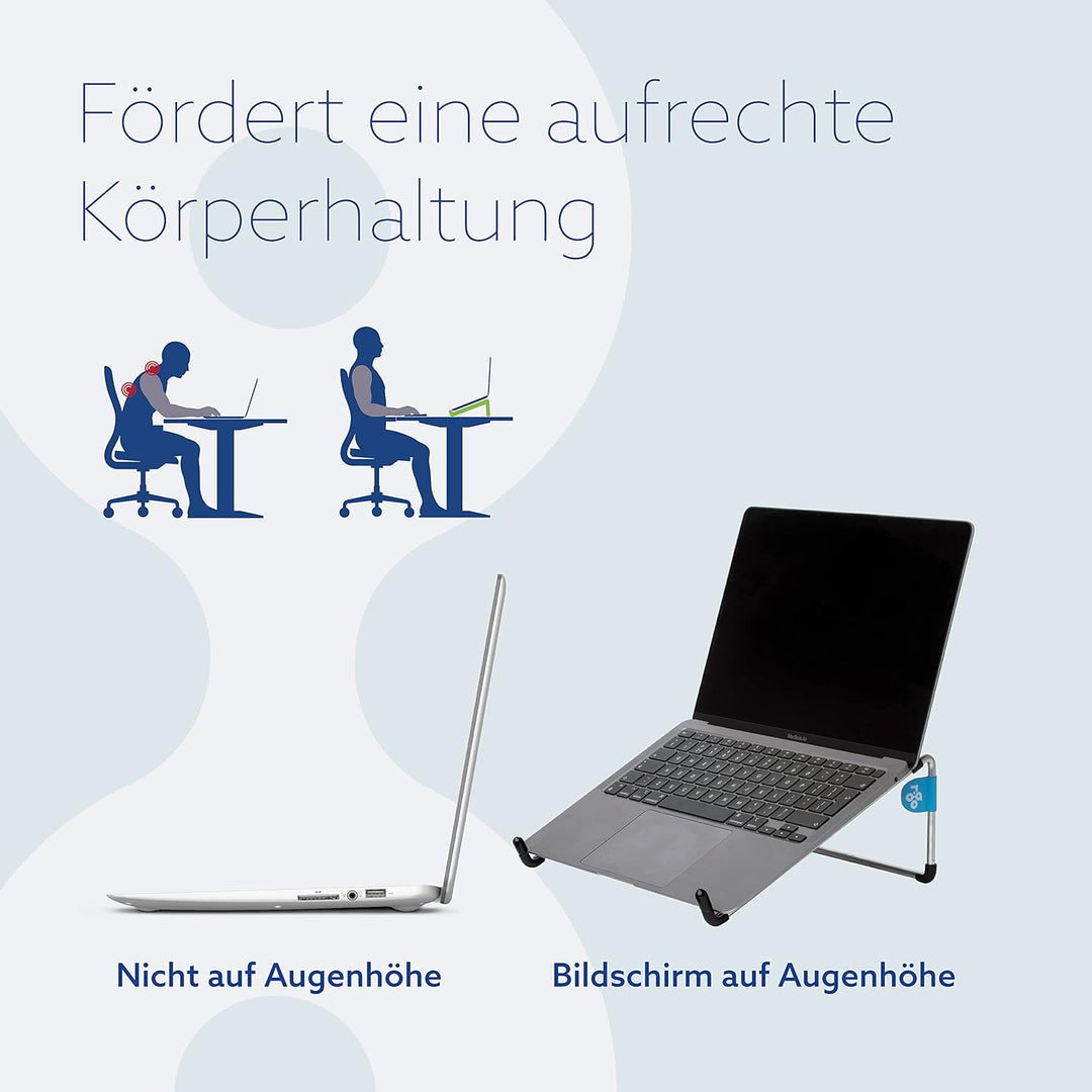 R-GO Tools RGOSC010 Basic Laptopständer silber