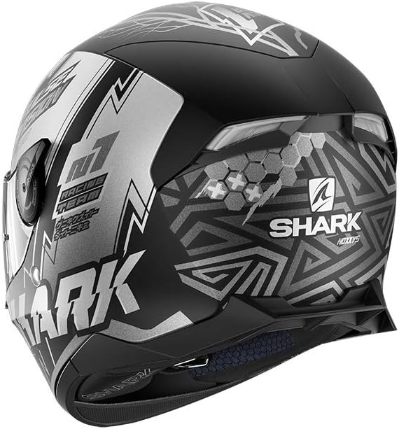 Shark Motorradhelm SKWAL 2.2 NOXXYS Mat KAS, Schwarz/Weiss, M