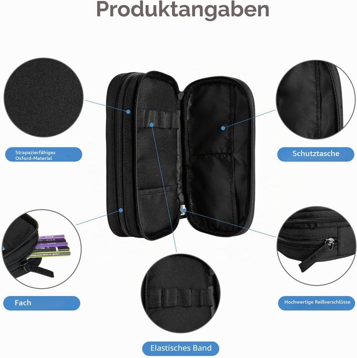 Federmäppchen Fussball Fussballbrand Federmappe Etui für Jungen Mädchen Grosse Schulsachen Federtasc