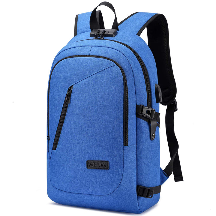WENIG Laptop Rucksack Herren,15.6 Zoll Laptop Anti Diebstahl Rucksack Tasche Schulrucksack Business