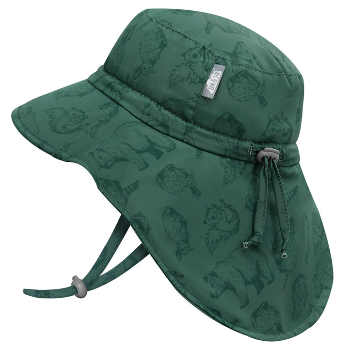 Jan & Jul Kinder Grow-with-Me Aqua-Dry Abenteuer-Sonnenhut 0-6 Monate Waldfreunde, 0-6 Monate Waldfr
