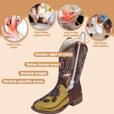 Exshoiu Schuhspanner, Schuhdehner für Stiefel, 1 Paar Schuhdehner Schuhweiter Stiefeletten, Verstell