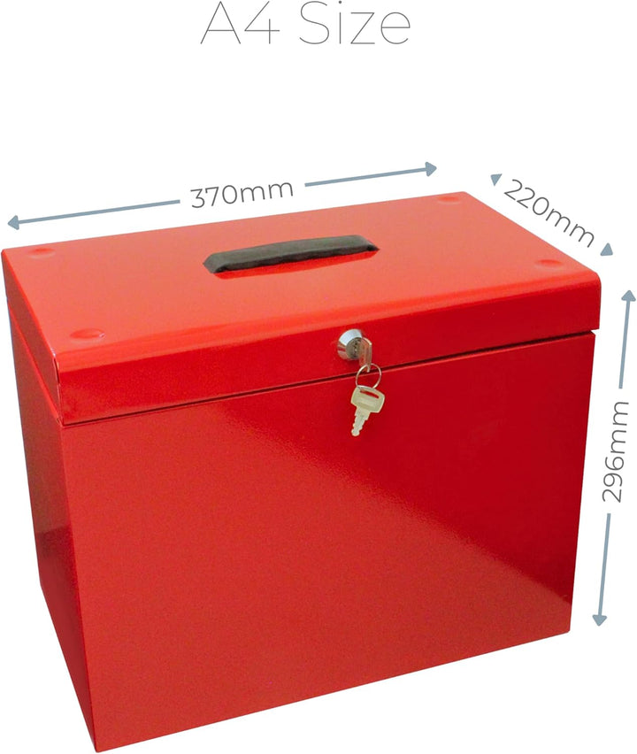 Ablagebox / Hängemappenbox (aus Metall, A4) rot Rosa Einzelbett, Rosa Einzelbett