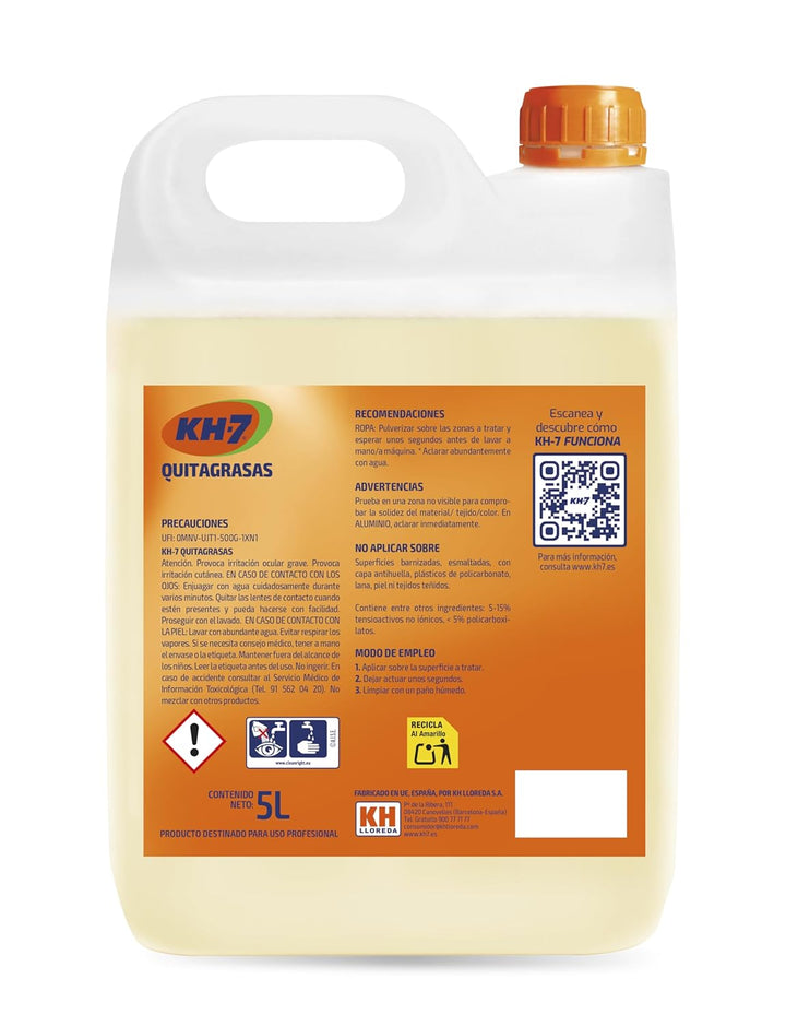 KH-7 QUITAGRASAS PROFESIONAL FORMATO 5 LITROS