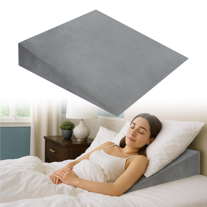 Premium Keilkissen für Bett & Sofa – 2-Zonen-Komfortsystem | Reflux- & Schlafhöherlagerungskissen |