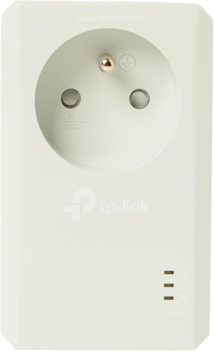TP-Link CPL AV600 (600-Mbit/s-Debit), 1 Port Fast Ethernet, integrierte französische Version von Pri