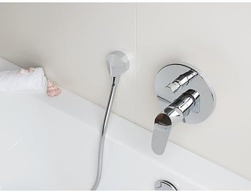 hansgrohe Focus Unterputz Wannenarmatur, für 2 Funktionen, Chrom Wanne ohne Sicherungskombination Ch