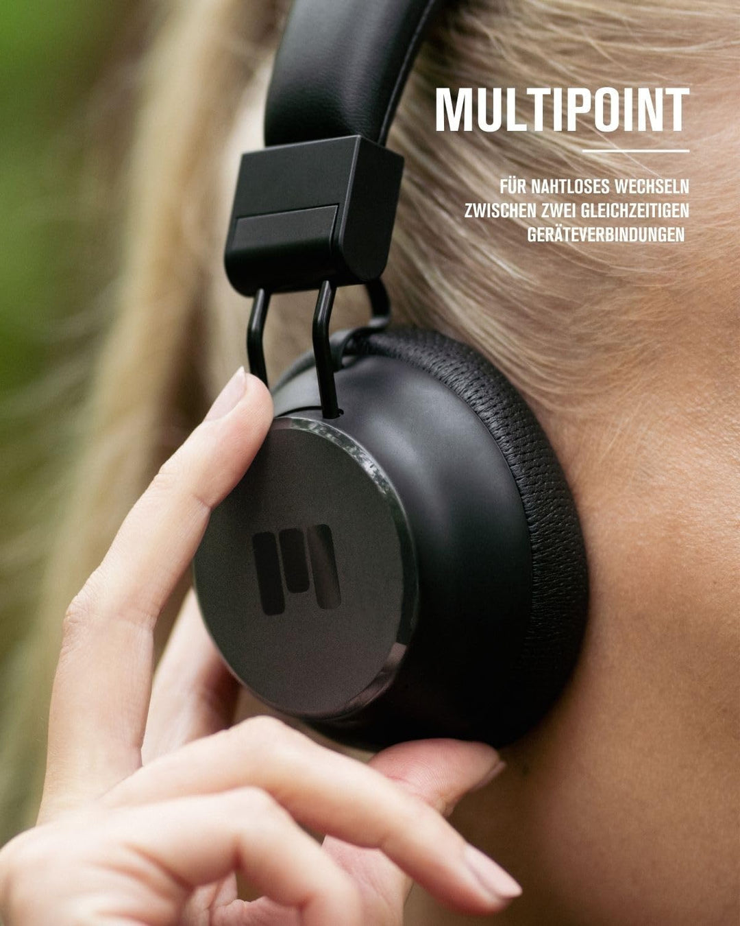 MIIEGO MOOVE35i PRO | Active Noise Cancelling Bluetooth Kopfhörer | Kabellose On-Ear Headphones | 70