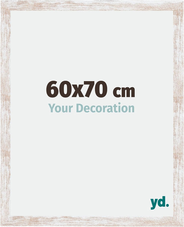 yd. Your Decoration - Bilderrahmen 60,00x70,00 cm - Bilderrahmen aus MDF mit Acrylglas - Antireflex