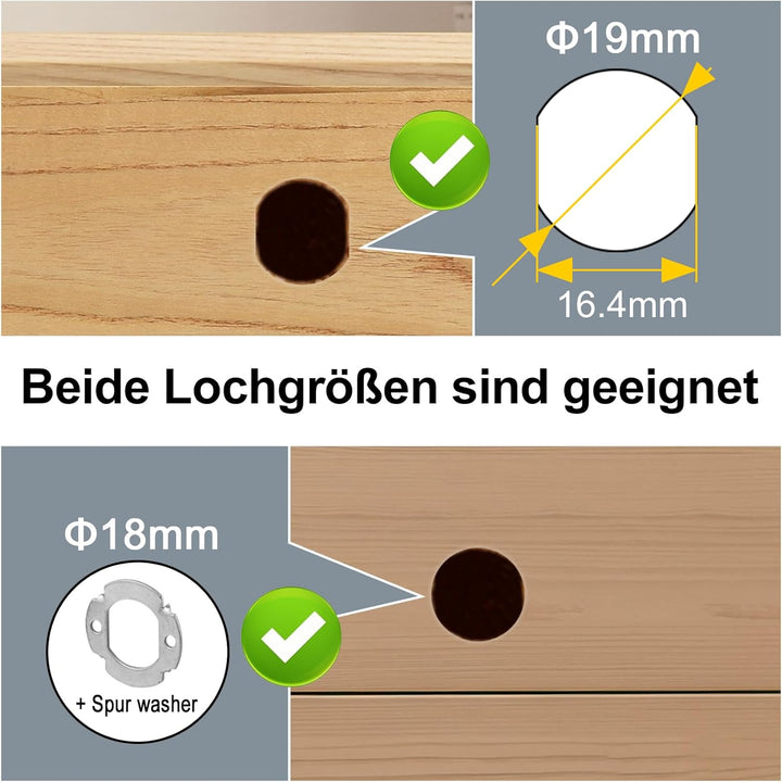 Fingerabdruck Schloss, Eseesmart Briefkastenschloss mit APP Fingerabdruck, Elektronisches Schranksch