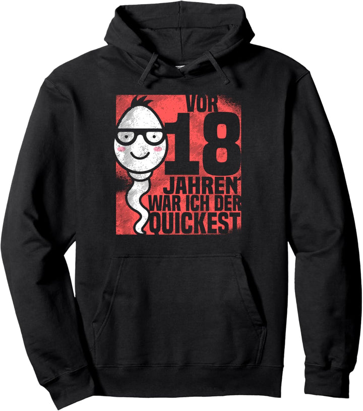 Vor 18 Jahren war ich der Schnellste 18. Geburtstag lustiges Pullover Hoodie