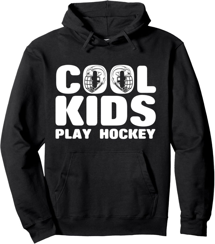 Cool Kids Play Hockey Eishockeyspieler Pullover Hoodie