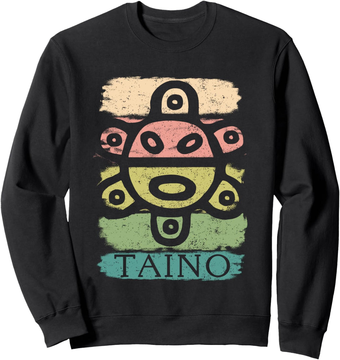 Vintage Paint Distressed Taino Sun Symbol Geschenk Taino Shirt Sweatshirt