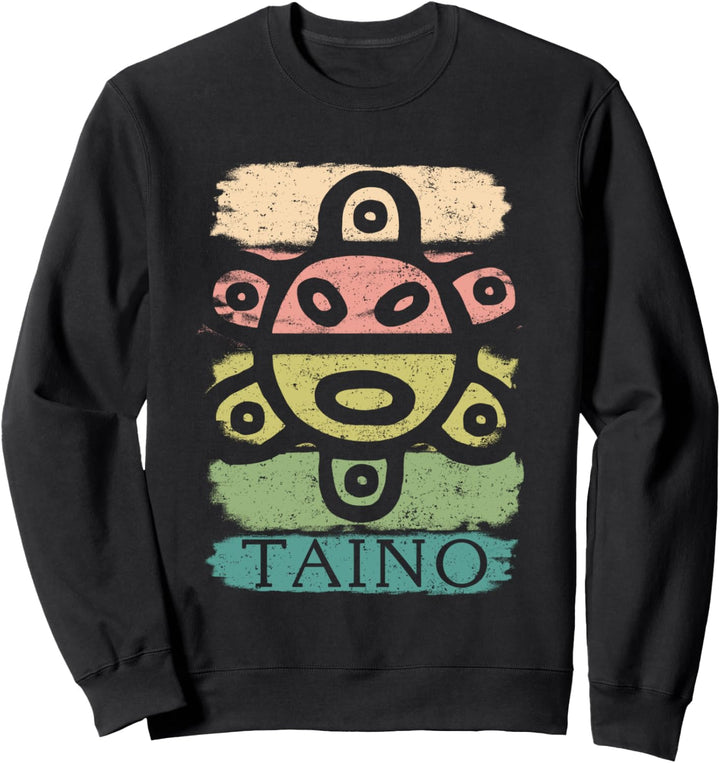 Vintage Paint Distressed Taino Sun Symbol Geschenk Taino Shirt Sweatshirt
