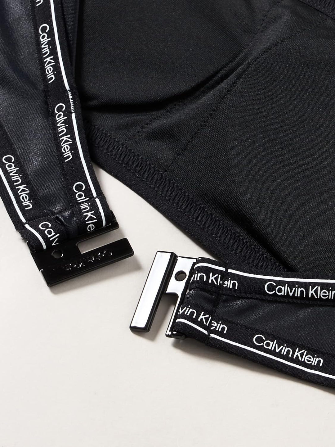 Calvin Klein Damen Bandeau Bikinioberteil Gepolstert, Schwarz (Pvh Black)