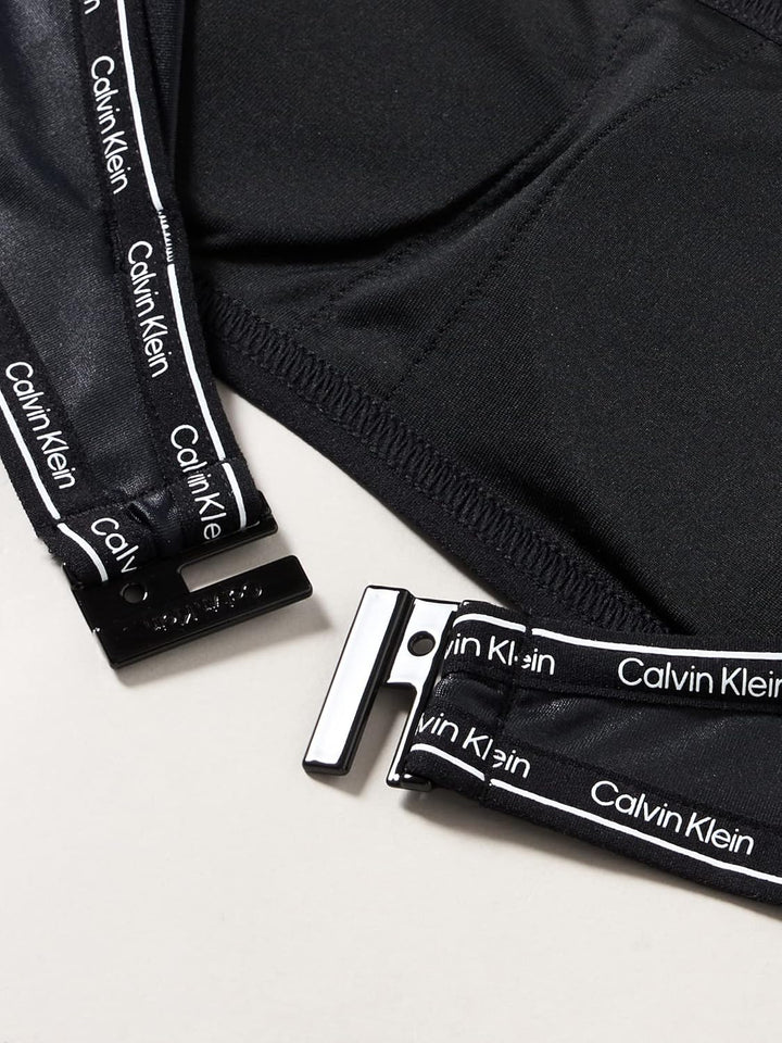 Calvin Klein Damen Bandeau Bikinioberteil Gepolstert, Schwarz (Pvh Black)