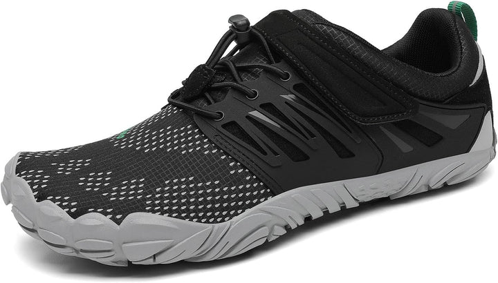 SAGUARO Unisex Barfussschuhe Outdoor Zehenschuhe Traillaufschuhe 36 EU Grau, 36 EU Grau