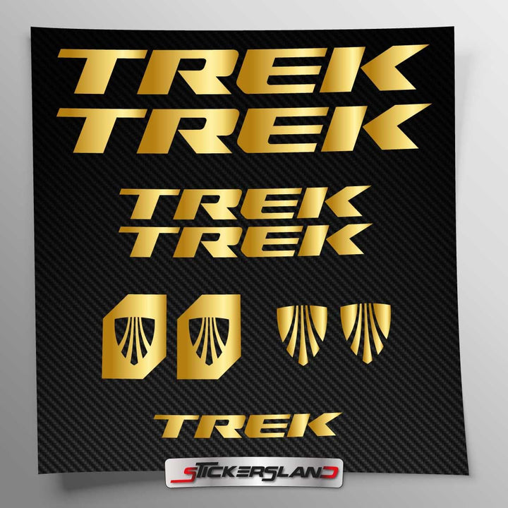 Stickersland® Aufkleber-Set kompatibel mit Rahmen Trek MTB Mountainbike und Helm | Decals Aufkleber