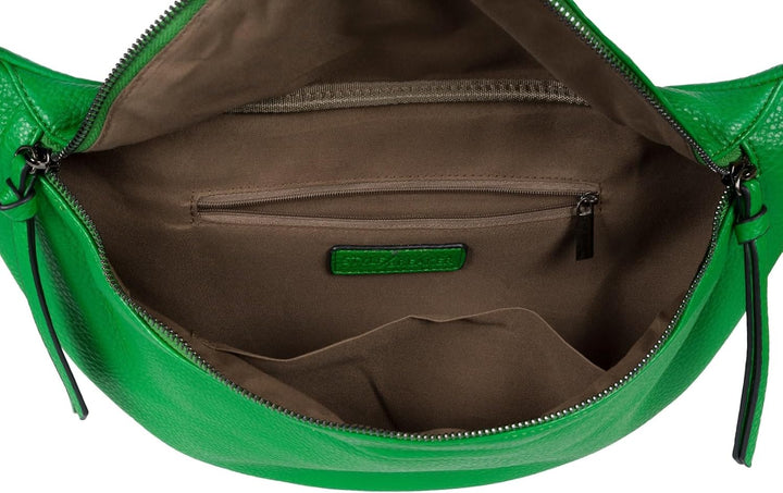 styleBREAKER Damen Halbmond Crossbody Schultertasche, abnehmbarer verstellbarer Schultergurt, Einfar