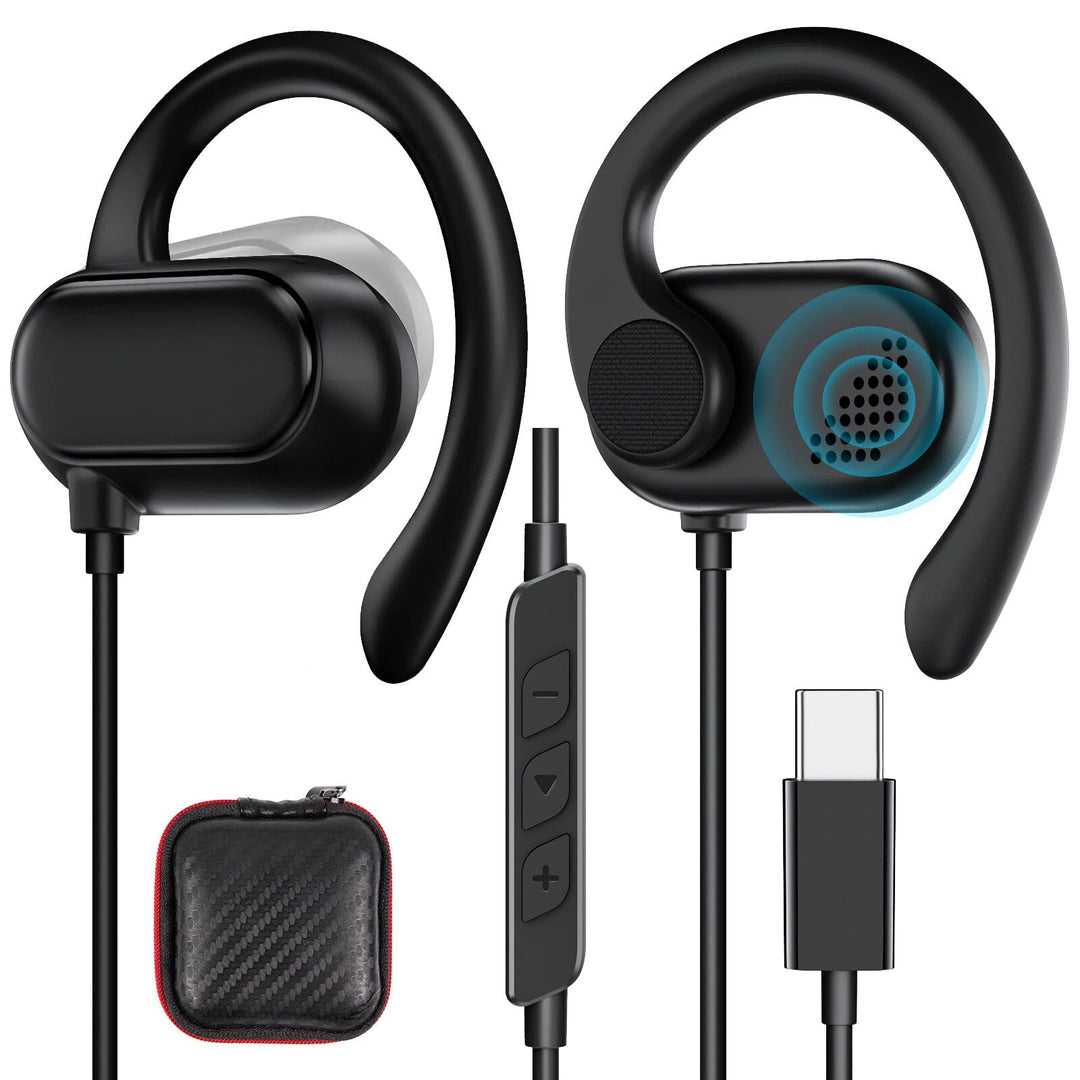 TOPAUX Open Ear Kopfhörer USB C mit Kabel für Samsung Galaxy S26 S25 S24 Ultra S23 FE A56 A16 A17 A3