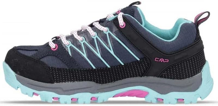 CMP Unisex Kinder Rigel Low Shoe Wp Trekking-& Wanderhalbschuhe 38 EU Blau Grau Grün Danube Bluish,