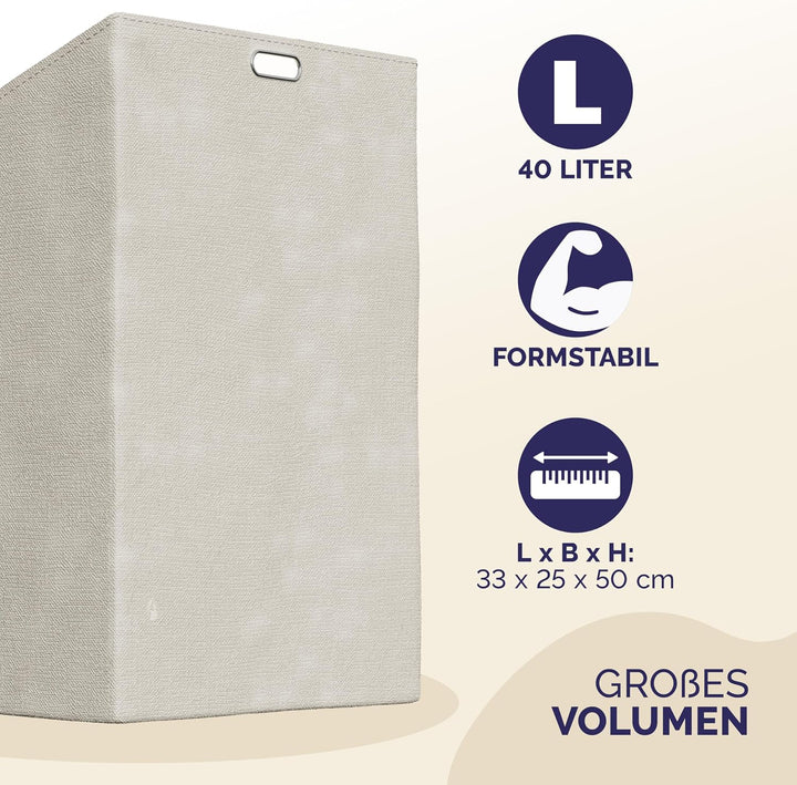 Casaria® Badregal mit Wäschekorb 40 L Wäschesammler Bambus Holz Wäschesack Herausnehmbar 96x40x30cm