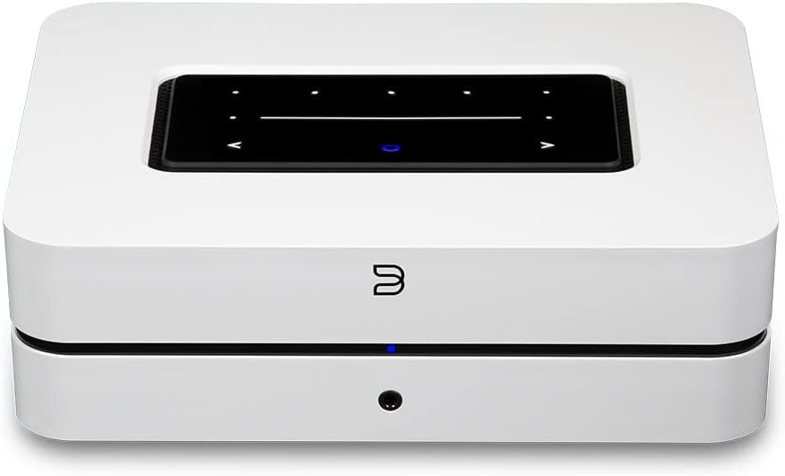 Bluesound Powernode kabelloser hochauflösender Multiroom-Musik-Streamer-Verstärker - Weiss Bluesound