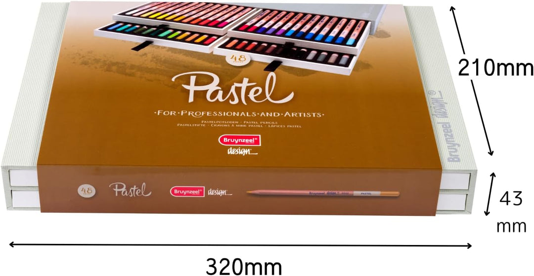 Bruynzeel - 48 Pastellbuntstifte in luxuriösem Etui