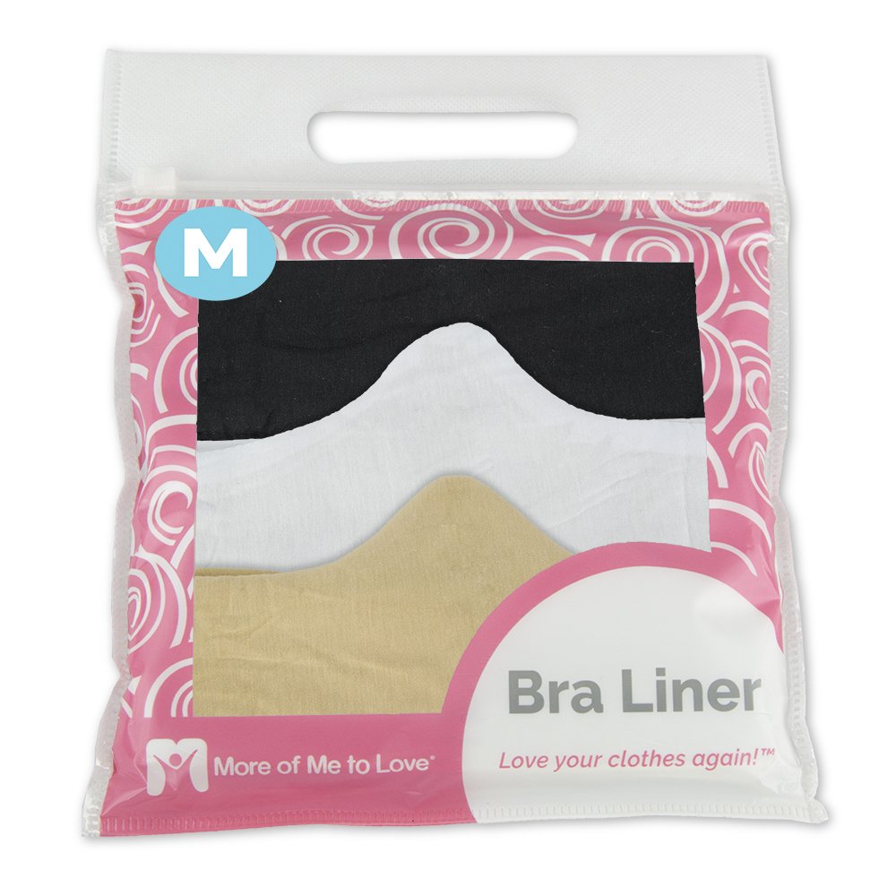 More of Me to Love- Baumwolle BH Einlage, 9er-Pack, schwarz, weiss, beige, medium Mittel - 9 Stück,