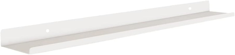 MILUKA Wandregal Weiss Metall | Regal Wand 110 cm Long | Wandboards, Für Bilderrahmen Dekos, Buch, F