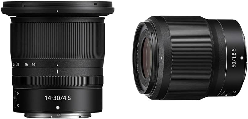 NIKKOR Z 14-30 mm 1: 4 S & NIKKOR Z 50 mm 1:1,8 S Objektiv Bundle mit Objektiv, Bundle mit Objektiv