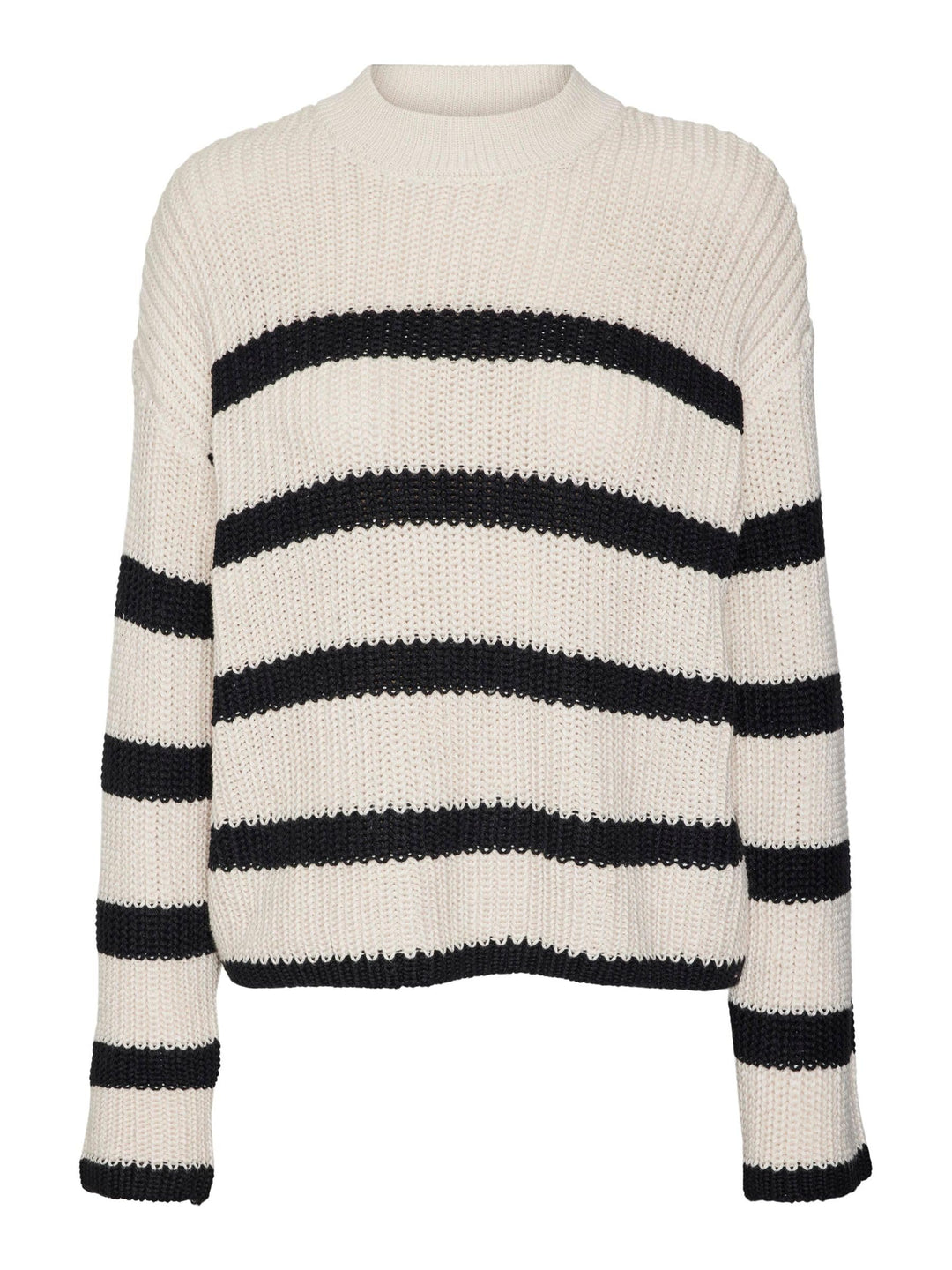 VERO MODA Female Strickpullover VMHILDA Pullover L Birch/Stripes:black, L Birch/Stripes:black
